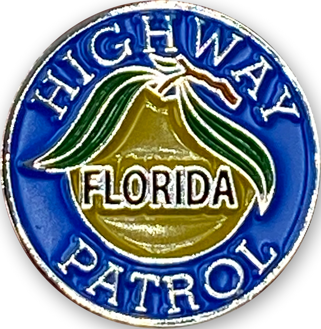 FHP Florida Highway Patrol Police Lapel Pin CL-017 - www.ChallengeCoinCreations.com