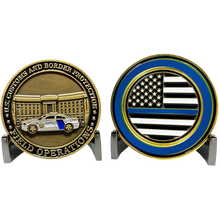 Load image into Gallery viewer, CBP HQ Headquarters CBP Officer Field Ops Agriculture Specialist cbpo Ronald Reagan Building Challenge Coin thin blue line EL7-007 - www.ChallengeCoinCreations.com