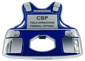 OFO CBP Field Operations Bottle Opener Body Armor Ballistic Vest Challenge Coin CBPO EL6-011 - www.ChallengeCoinCreations.com