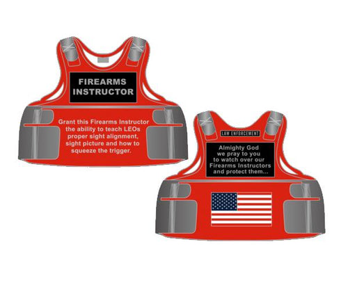 Firearms Instructor Body Armor Challenge Coin CL12-06 - www.ChallengeCoinCreations.com