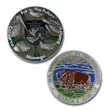 Load image into Gallery viewer, Fish and Wildlife Service FWL &amp; FWS challenge coins DD-007 - www.ChallengeCoinCreations.com