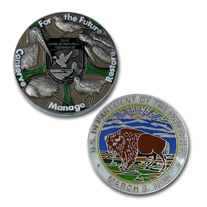 Fish and Wildlife Service FWL & FWS challenge coins DD-007 - www.ChallengeCoinCreations.com