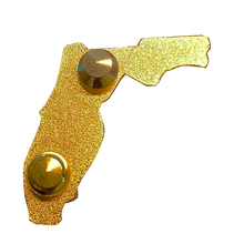 Load image into Gallery viewer, Florida Thin Blue Line Police Pin with 2 pin posts and deluxe clasps HH-021 - www.ChallengeCoinCreations.com
