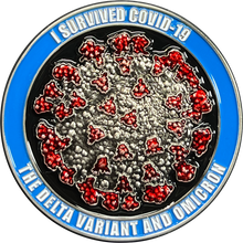 Load image into Gallery viewer, 2022 Omicron Covid-19 Coronavirus Delta Variant Essential Worker Challenge Coin I Survived The Great 2021 Toilet Paper Shortage of 2020 GL3-003