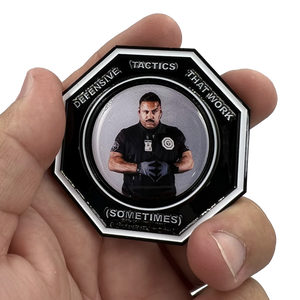 Defensive Tactics Firearms Instructor parody Challenge Coin Threat Mismanagement Specialists Police Military Gag Gift EL13-017