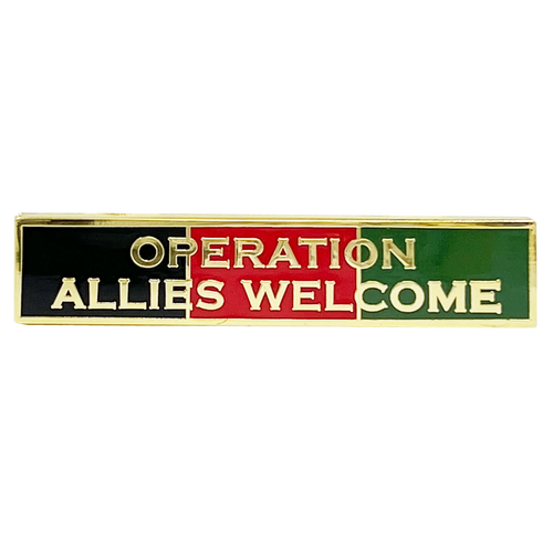 Operation Allies Freedom AFGHAN Unit Citation Commendation Bar Pin Police CBP EL13-005 P-160