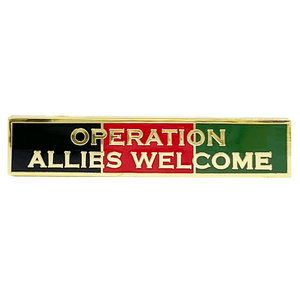 Operation Allies Freedom AFGHAN Unit Citation Commendation Bar Pin Police CBP EL13-005 P-160