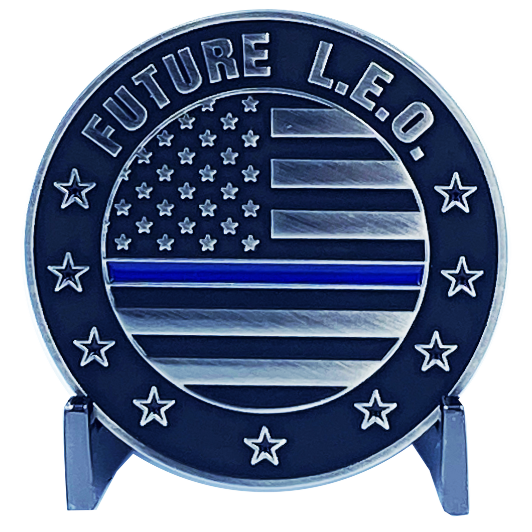 Future LEO Police Law Enforcement Explorer Officer Challenge Coin DL6-05 - www.ChallengeCoinCreations.com