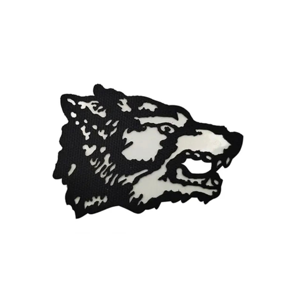 Wolf Glow in Dark Embroidered Hook and Loop Tactical Morale Patch FREE USA SHIPPING SHIPS FREE FROM USA PAT-668 669 670