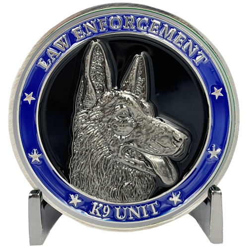 K9 Correctional Officer Coin CO Corrections Police Narcotics Tracking Explosives Thin Gray Line jail prison EL4-004