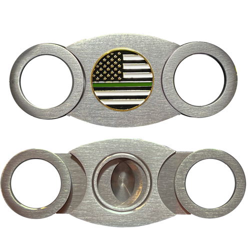THIN GREEN LINE Cigar Cutter CBP Border Patrol Army Marines Deputy Sheriff CTR-BX-01 CC-09