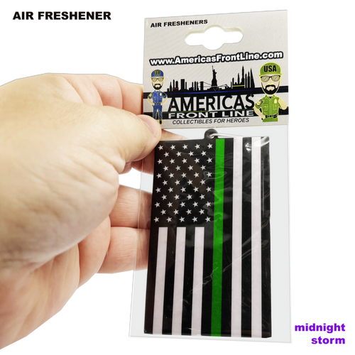 Border Patrol CBP Marines Army BPA Honor First Responder Police Thin Green Line Flag Air Freshener Car Home Office Deputy Sheriff EL9-011 - www.ChallengeCoinCreations.com
