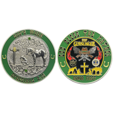 Load image into Gallery viewer, CBP Border Patrol Agent God&#39;s Work Gunslinger Honor First Challenge Coin Horse Patrol BL16-008 - www.ChallengeCoinCreations.com