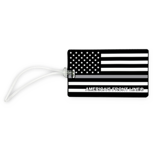 Thin Gray Line Corrections American Flag Luggage ID Tag CO Correctional Officer for suitcase BL4-022 LKC-97