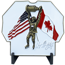Load image into Gallery viewer, The Great One Challenge Coin Inspired by Wayne Gretzky 99 Edmonton Jersey USA Canada DL11-08 - www.ChallengeCoinCreations.com
