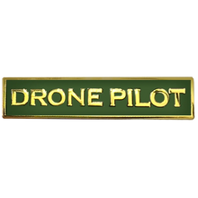 Load image into Gallery viewer, DRONE PILOT Green Commendation Bar Pin Border Patrol Security Military Army Marines PBX-003-F P-188A