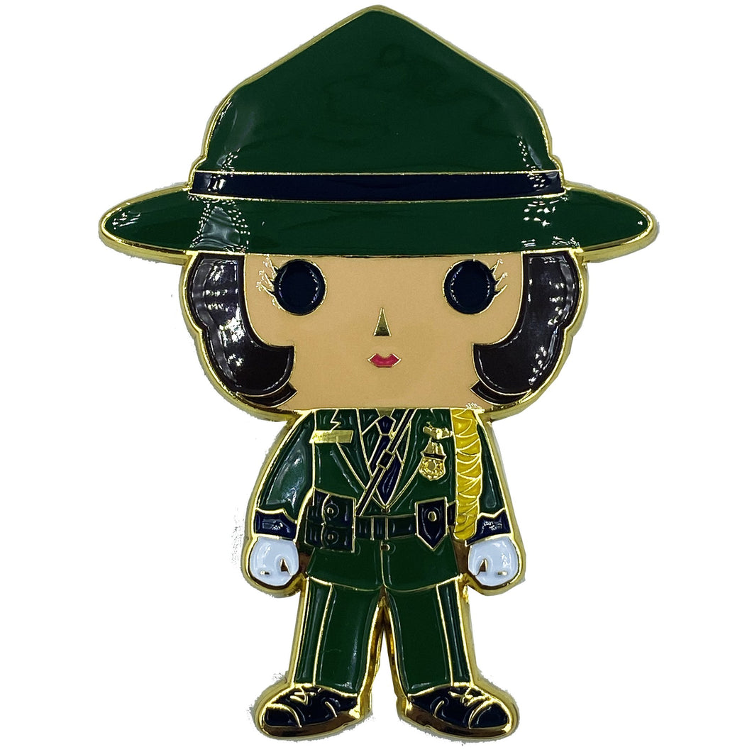 Honor Guard Female Border Patrol Agent Thin Green Line Police Officer CBP Girl Lady Woman BH-013 - www.ChallengeCoinCreations.com