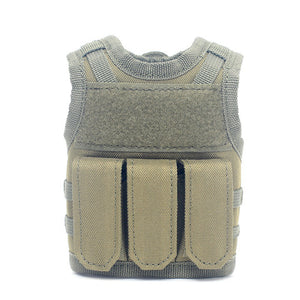 Tactical Beer Water Soda Bottle Can Vest with Storage And Hook and Loop FREE USA SHIPPING SHIPS FROM USA