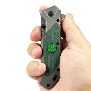 Border Patrol tactical pocket knife BPA Rescue Tool Steel Blade Patrol Agent CBP Bortac GB2-004 26-K