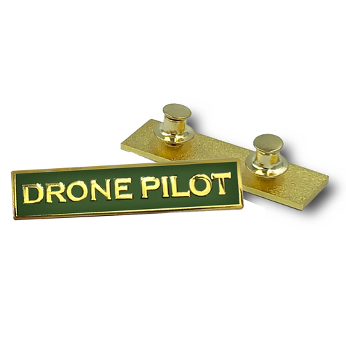 DRONE PILOT Green Commendation Bar Pin Border Patrol Security Military Army Marines PBX-003-F P-188A