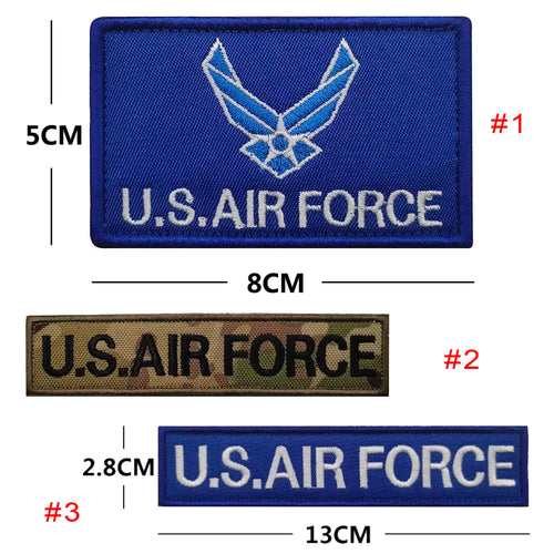 USAF FLAG Tactical Patch Air Force Morale Hook and Loop FREE USA SHIPPING  SHIPS FROM USA PAT-338/A/B