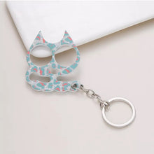 Load image into Gallery viewer, Metal Pretty Kitty Cat  Keychain Touch Free Door Opener (No Bottle Opener)
