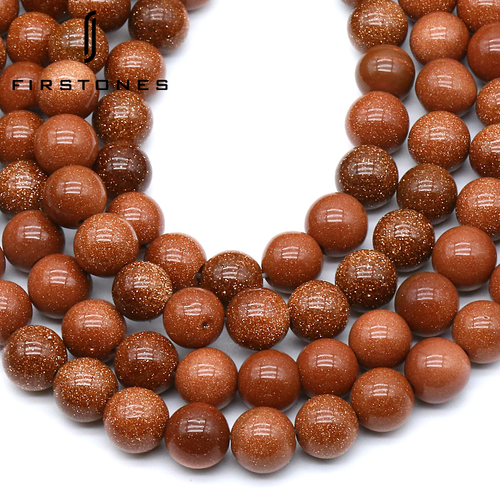 Goldsand Stone 8MM Beads Natural 15