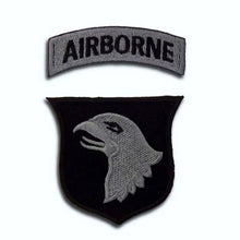 Load image into Gallery viewer, 101rst Army Airborne 2 piece Embroidered Hook and Loop Morale Patch Free Shipping From The USA PAT-693 694 695 (E)