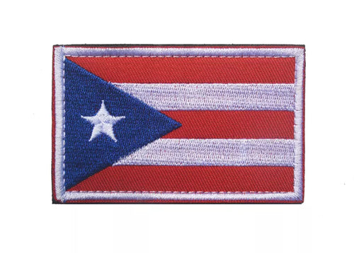 Puerto Rico Puerto Rican Flag Boriqua Boricua Embroidered Hook and Loop Tactical Morale Patch FREE USA SHIPPING SHIPS FROM USA V90449-1 PAT-298