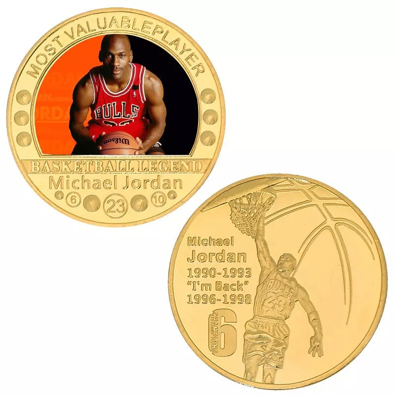 MJ 23 Jordan Coin #2 of 5 Challenge Coin Set Great Starter Set for Kids and Adults R-007