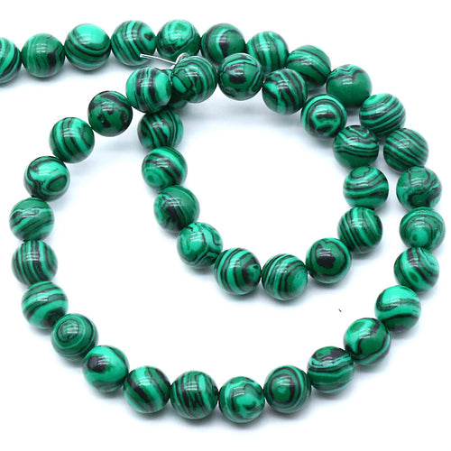 Malachite 8MM Beads Natural 15