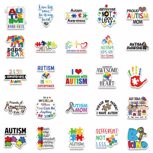 20 Pack Autism Awareness Stickers FREE SHIPPING SHIPS FREE FROM THE USA