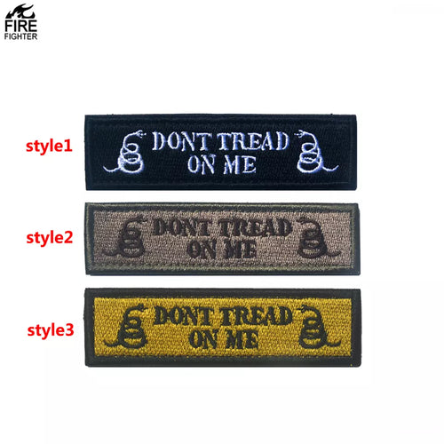 Don't Tread On Me Gadsen Flag Hook and Loop Tactical Morale Patch FREE USA SHIPPING SHIPS FROM USA PAT-330/A/B
