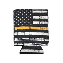 Load image into Gallery viewer, First Responder USA Thin Line Military Themed Can Koozie Ships From The USA - www.ChallengeCoinCreations.com