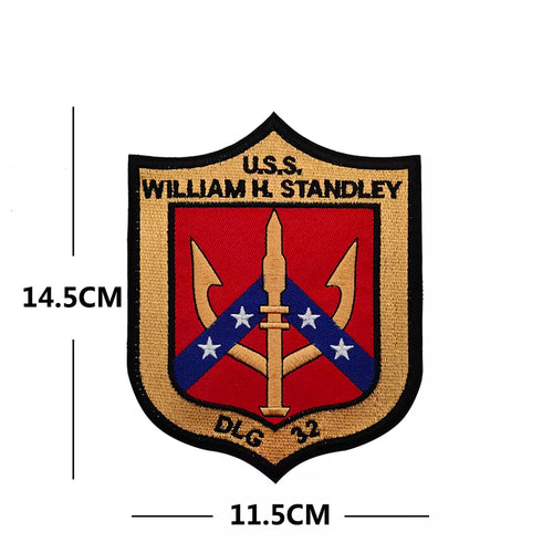 Large U.S.S. William H. Standley DLG-32 Embroidered Hook and Loop Tactical Morale Patch FREE USA SHIPPING SHIPS FROM USA PAT-313