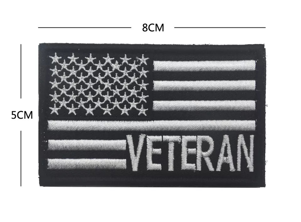Veteran Subdued US Flag Tactical Patch Army Marines Morale Hook and Loop FREE USA SHIPPING  SHIPS FROM USA PAT-143