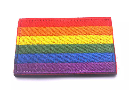 LGBTQ Rainbow Embroidered Hook and Loop Tactical Morale Patch FREE USA SHIPPING SHIPS FROM USA PAT-324