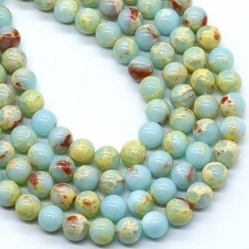 Green Agalmatolite 8MM Beads Natural 15