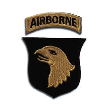 Load image into Gallery viewer, 101rst Army Airborne 2 piece Embroidered Hook and Loop Morale Patch Free Shipping From The USA PAT-693 694 695 (E)
