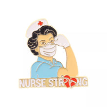 Load image into Gallery viewer, Nurse Strong Pin RN Hospital Staff Emergency Traveling Nurse P-185C