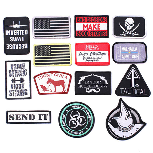 Tactical Morale Patches Hook and Loop Molon Labe 2A Army Navy Air Force Marines USCG - www.ChallengeCoinCreations.com