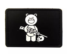 Load image into Gallery viewer, Funny Teddy Bear Hunter Skull  Hook and Loop Morale Patch Army Navy USMC Air Force LEO FREE USA SHIPPING SHIPS FROM USA PAT-345/A