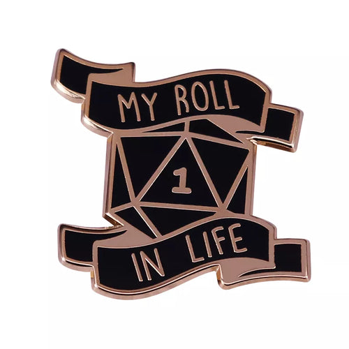 DnD 20D Dice Enamel Pin FREE USA SHIPPING SHIPS FROM USA P-199C