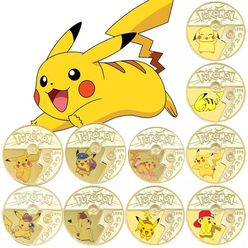 1996 Pokemon 10 Coin Challenge Coin Set Great Starter Set for Kids and Adults FREE USA SHIPPING O-011A