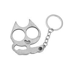 Load image into Gallery viewer, Metal Pretty Kitty Cat  Keychain Touch Free Door Opener (No Bottle Opener)