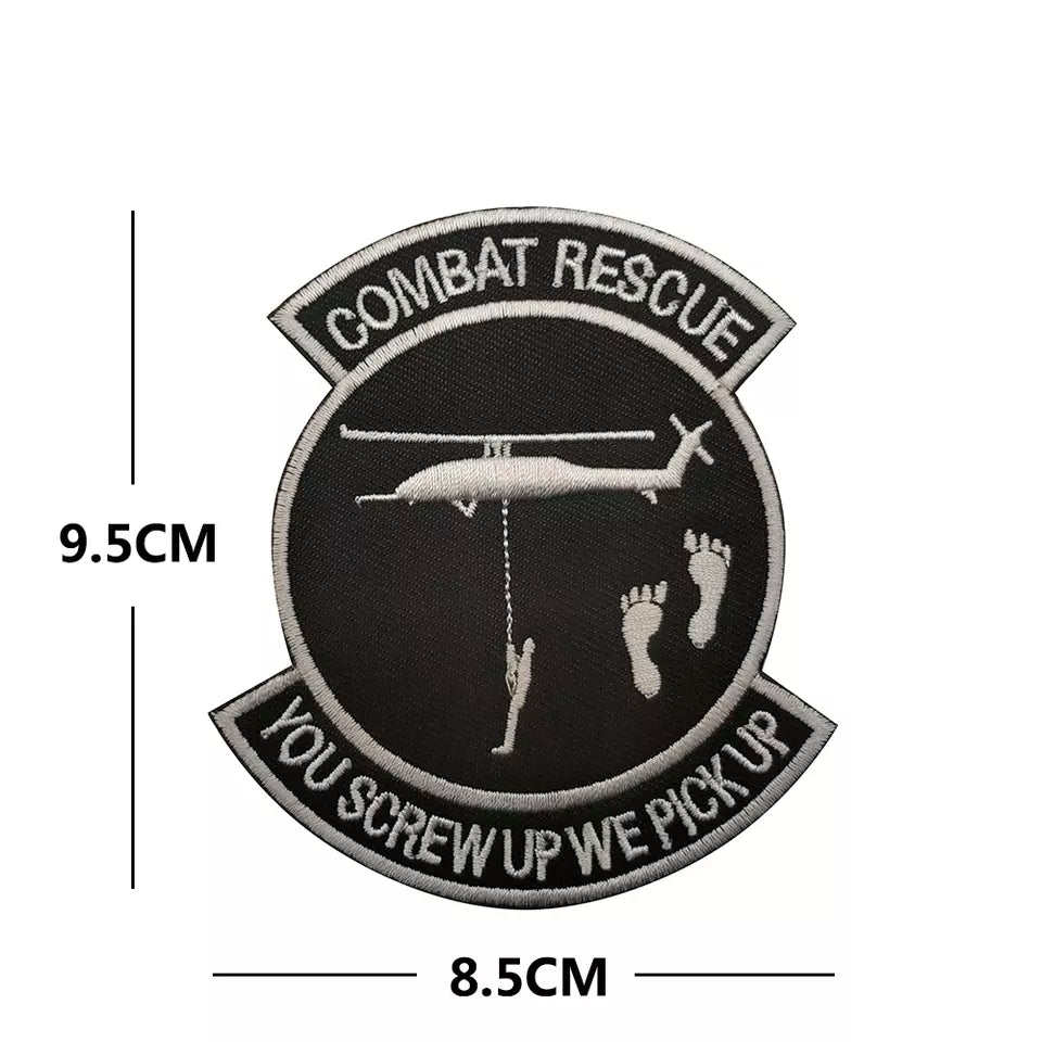 Subdued Combat Rescue Tactical Patch Army Marines Morale Hook and Loop FREE USA SHIPPING  SHIPS FROM USA PAT-148