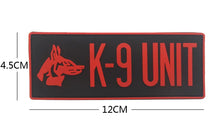 Load image into Gallery viewer, K9 Canine Unit Working Dog PVC Hook and Loop Morale  Patch Army Navy USMC Air Force LEO FREE USA SHIPPING SHIPS FROM USA PAT-346/A/B/C/D