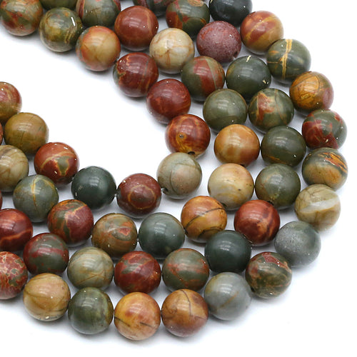 Black Line Turquoise 8MM Beads Natural 15