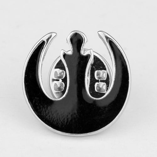 Black Star Wars Rebel Alliance Starbird Symbol Metal lapel pin P-087 - www.ChallengeCoinCreations.com
