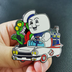 28-GB Ghostbusters Mash UP Pin Slimer Ecto Marshmallow Man Sta Puft Mooglie - www.ChallengeCoinCreations.com